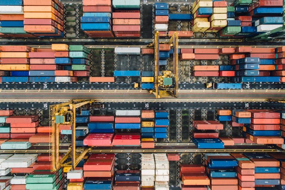 Illustrative photograph of container Van
